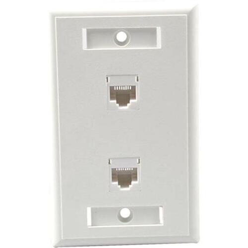 C2G 2 Socket Network Faceplate 27416