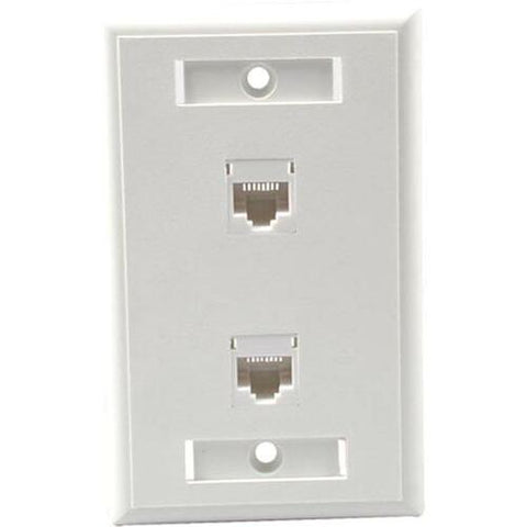 C2G 2 Socket Network Faceplate 27416