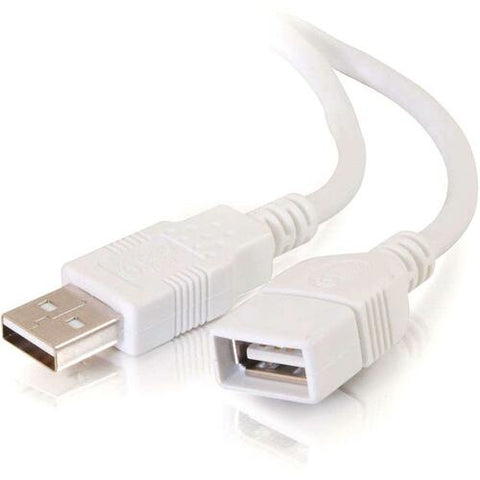 C2G 9.8ft USB A Extension Cable - USB Type-A Male to Female - White - M/F 26686