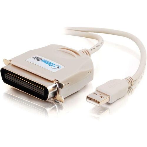 C2G 6ft USB to C36 IEEE-1284 Parallel Printer Adapter Cable - M/M 16898