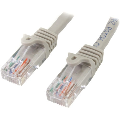 StarTech.com 15ft Gray Snagless Cat5e UTP Patch Cable 45PATCH15GR