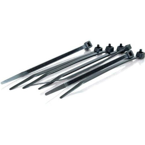 C2G 7.5in Cable Tie Multipack - 100 Pack - Black 43038