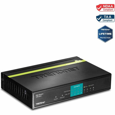 TRENDnet 8-Port 10/100 Mbps PoE Switch TPE-S44