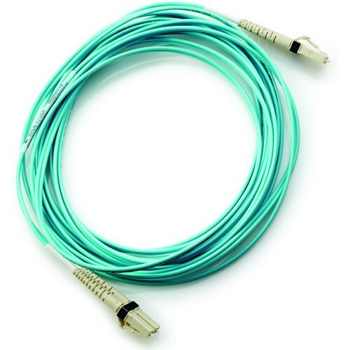 HPE LC to LC Multi-mode OM3 2-Fiber 5.0m 1-Pack Fiber Optic Cable AJ836A