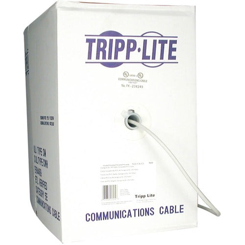 Tripp Lite by Eaton 1000ft. Box Cat5e Outdoor Rated PVC Bulk Cable N028-01K-GY