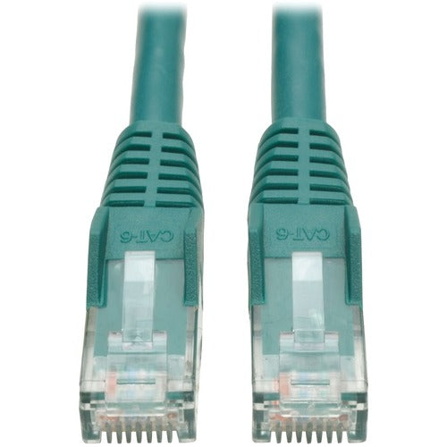 Tripp Lite by Eaton 20-ft. (6.09 m) Cat6 Green Gigabit Patch Cord Snagless Molded N201-020-GN