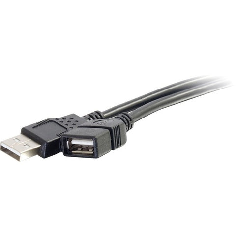 C2G 6.6ft USB 2.0 Extension Cable - USB Type-A - Black - M/F 52107