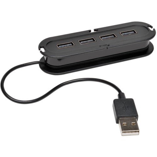 Tripp Lite by Eaton 4-Port USB 2.0 Hi-Speed Ultra-Mini Hub with Power Adapter U222-004-R