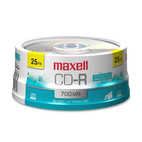 Maxell Branded Surface CD-R Discs Spindle 648445