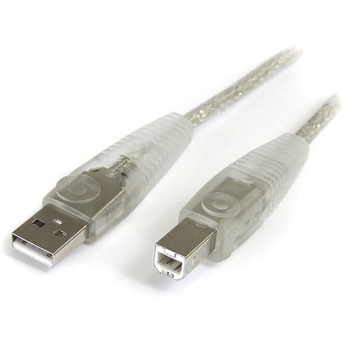 StarTech.com 10 ft Transparent USB 2.0 Cable - A to B USB2HAB10T