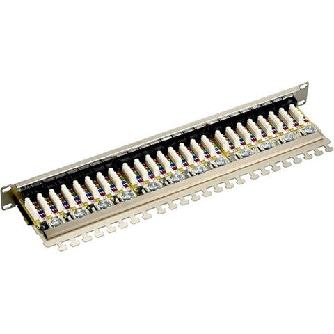 Black Box CAT6 Shielded Patch Panel - 1U, 24-Port JPS60A-24