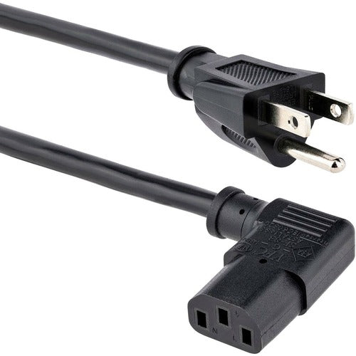 StarTech.com Right Angle Standard Computer Power Cord PXT101L10