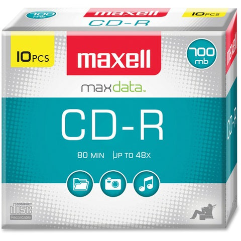 Maxell 700MB Recordable Compact Discs 648210