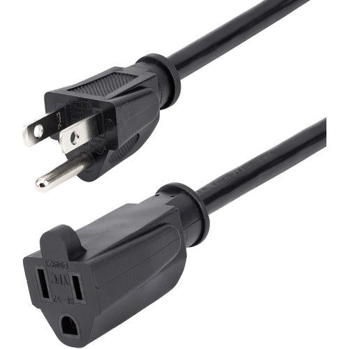 StarTech.com 6 ft Power Cord Extension NEMA 5-15R to NEMA 5-15P PAC1016