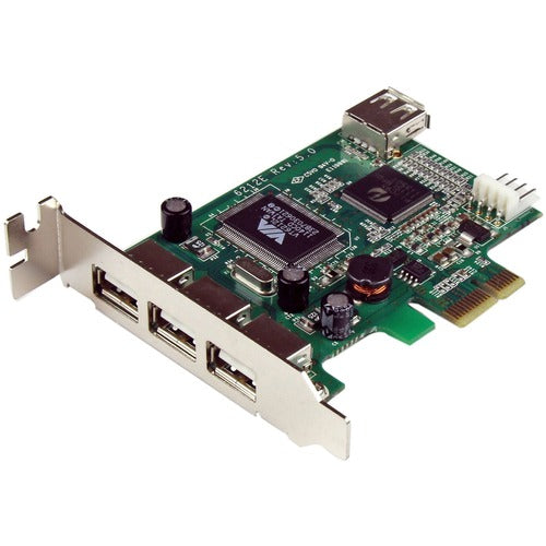 StarTech.com 4 Port PCI Express Low Profile High Speed USB Card PEXUSB4DP