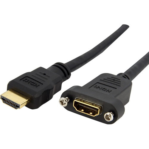 StarTech.com 3 ft Standard HDMI&amp;reg; Cable for Panel Mount - F/M HDMIPNLFM3