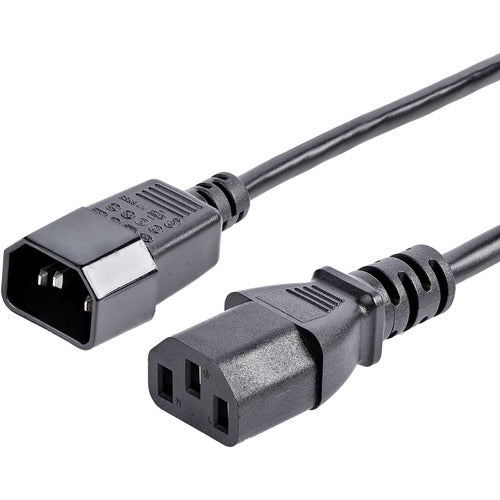 StarTech.com 6 ft Computer Power Cord Extension - C14 to C13 PXT100