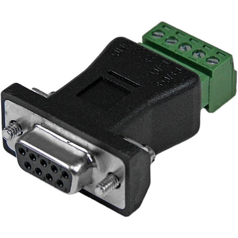 StarTech.com RS422 RS485 Serial DB-9 to Terminal Block Adapter DB92422