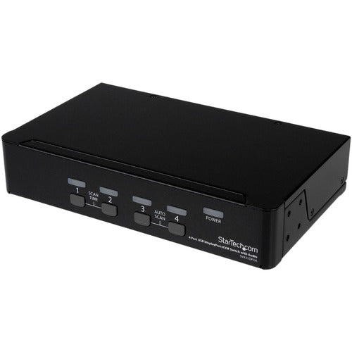 StarTech.com 4 Port USB DisplayPort KVM Switch with Audio SV431DPUA