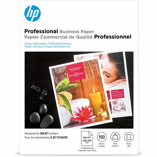 HP Matte Inkjet Brochure Paper - White CH016A