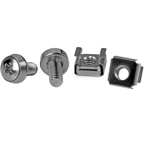 StarTech.com 50 Pkg M6 Mounting Screws and Cage Nuts for Server Rack Cabinet CABSCREWM6