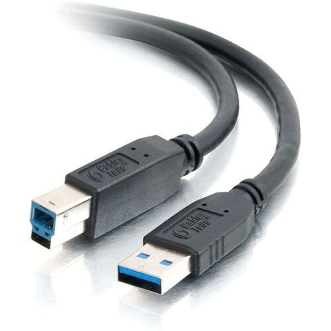 C2G 6.6ft USB A to USB B Cable - USB 3.0 - Black - M/M 54174