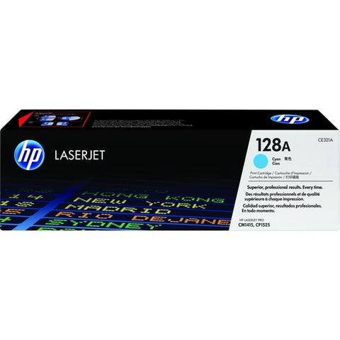 HP 128A (CE321A) Cyan Original LaserJet Toner Cartridge CE321A