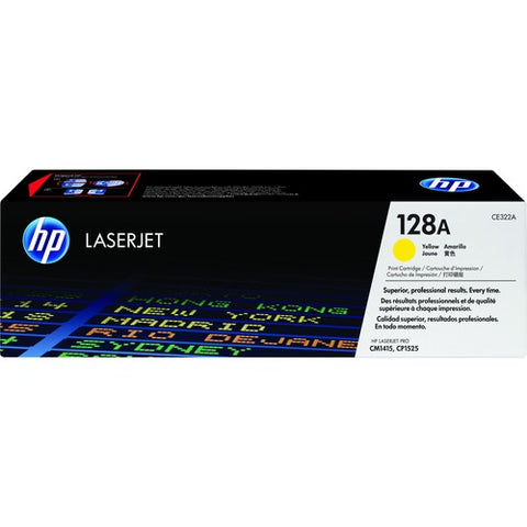 HP 128A (CE322A) Yellow Original LaserJet Toner Cartridge CE322A