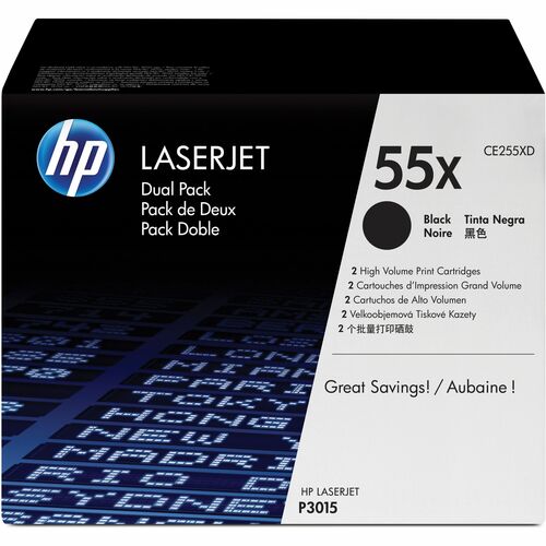 HP HP 55X 2-pack Toner Cartridges CE255XD