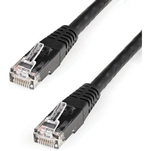 StarTech.com 25ft Black Cat6 UTP Patch Cable ETL Verified C6PATCH25BK