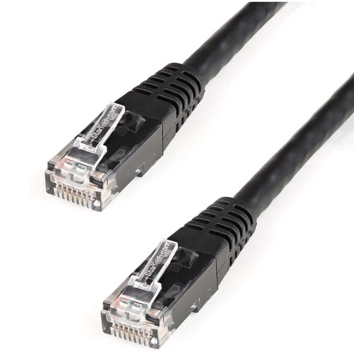 StarTech.com 8ft Black Cat6 UTP Patch Cable ETL Verified C6PATCH8BK