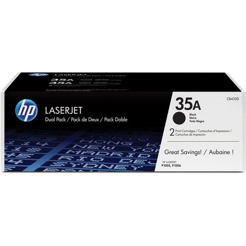 HP HP 35A 2-pack Toner Cartridges CB435D