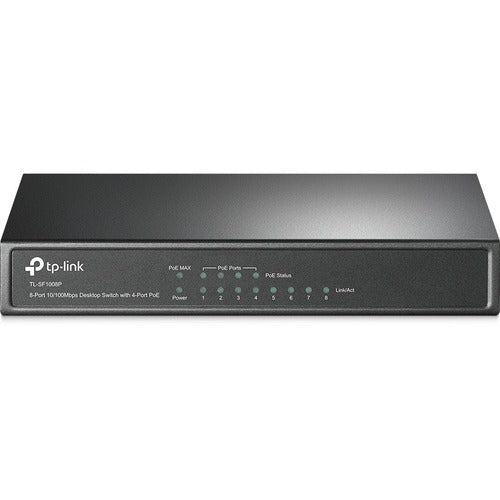 TP-Link 8-Port 10/100Mbps Desktop Switch with 4-Port PoE+ TL-SF1008P