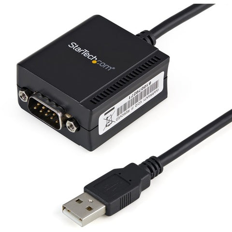 StarTech.com 1 Port FTDI USB to Serial RS232 Adapter Cable with COM Retention ICUSB2321F