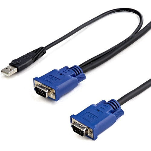 StarTech.com 10 ft 2-in-1 Ultra Thin USB KVM Cable SVECONUS10