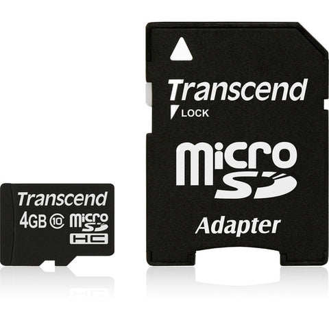 Transcend 4GB TS4GUSDHC10 microSD High Capacity (microSDHC) TS4GUSDHC10