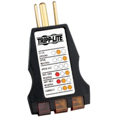 Tripp Lite by Eaton Instant-Read AC Outlet Circuit Tester with Diagnostic LEDs CT120