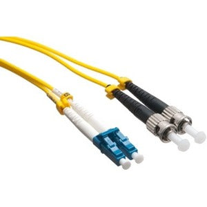 Axiom LC/ST Singlemode Duplex OS2 9/125 Fiber Optic Cable 10m LCSTSD9Y-10M-AX