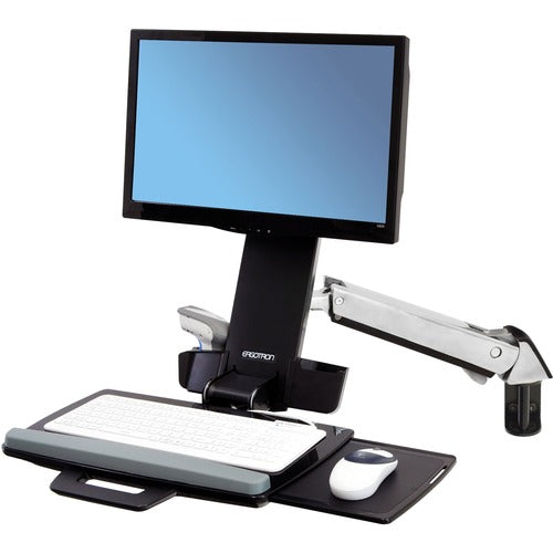 Ergotron StyleView Sit-Stand Combo Arm (Polished Aluminum) 45-266-026