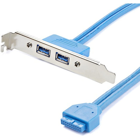 StarTech.com 2 Port USB 3.0 A Female Slot Plate Adapter USB3SPLATE