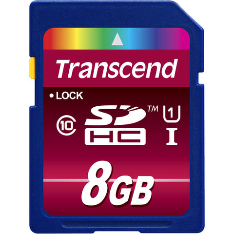 Transcend 8GB Secure Digital High Capacity (SDHC) Card TS8GSDHC10U1