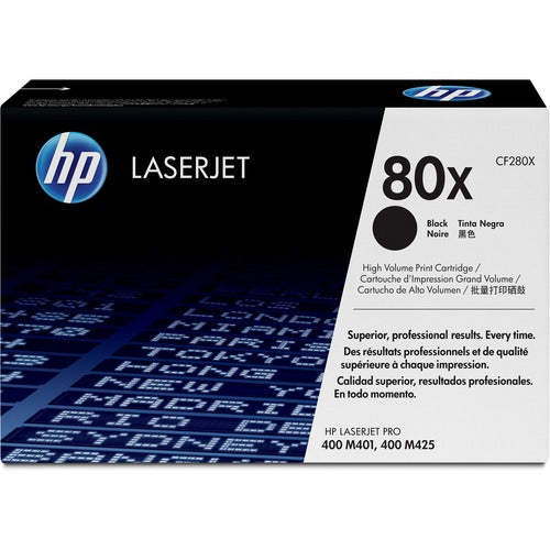 HP 80X (CF280X) High Yield Black Original LaserJet Toner Cartridge CF280X