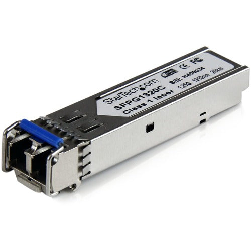 StarTech.com 1.25 Gbps Gigabit 1310nm GBIC SM LC Fiber SFP Transceiver w/ DDM - 20km SFPG1320C