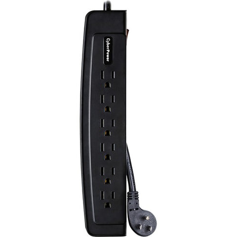 CyberPower CSP604T Professional 6-Outlets Surge Suppressor 4FT Cord and TEL CSP604T