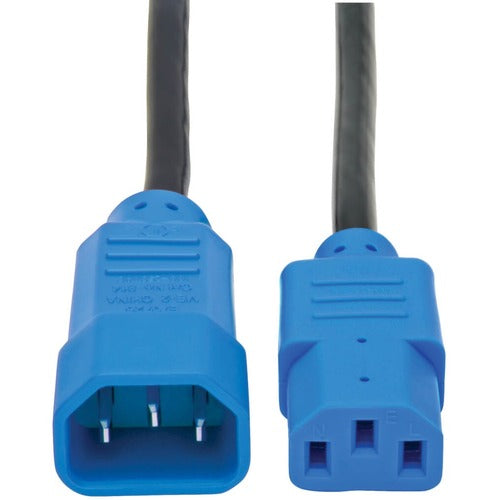 Tripp Lite series 4-ft. 18 AWG Power Cord (IEC-320-C14 to IEC-320-C13) with Blue Connectors P004-004-BL