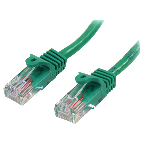 StarTech.com 5 ft Cat5e Green Snagless RJ45 UTP Cat 5e Patch Cable -  5ft Patch Cord 45PATCH5GN