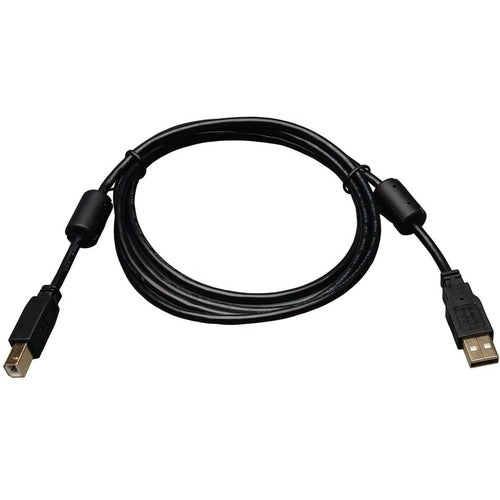 Tripp Lite by Eaton 3-ft. USB2.0 A/B Gold Device Cable with Ferrite Chokes (A Male to B Male) U023-003