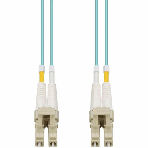 AddOn 1m LC to LC Aqua OM4 Duplex OFNR (Riser-Rated) Fiber Patch Cable ADD-LC-LC-1M5OM4