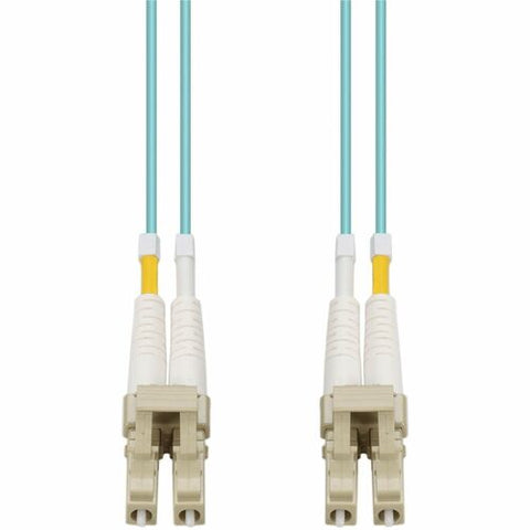 AddOn 2m LC to LC Aqua OM4 Duplex OFNR (Riser-Rated) Fiber Patch Cable ADD-LC-LC-2M5OM4