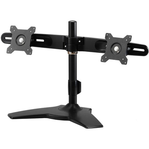 Amer Mounts Stand Based Dual Monitor Mount. Up to 24" , 26.4lb monitors AMR2S